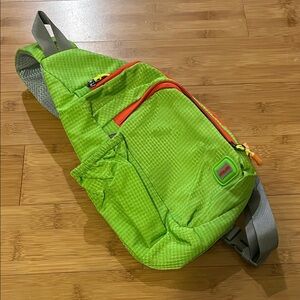 Reebok Lime Green and Orange Belt Bag